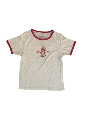 1990’s Strawberry Shortcake Vintage White & Red Ringer Tee